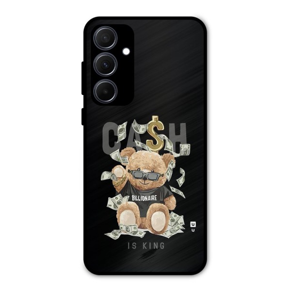 Billionaire Teddy Metal Back Case for Galaxy A35