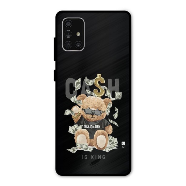 Billionaire Teddy Metal Back Case for Galaxy A71