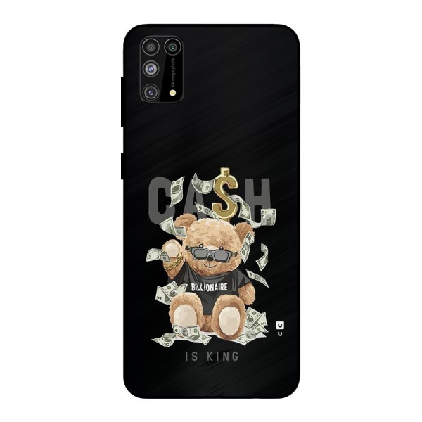 Billionaire Teddy Metal Back Case for Galaxy F41