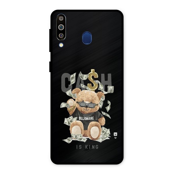 Billionaire Teddy Metal Back Case for Galaxy M30