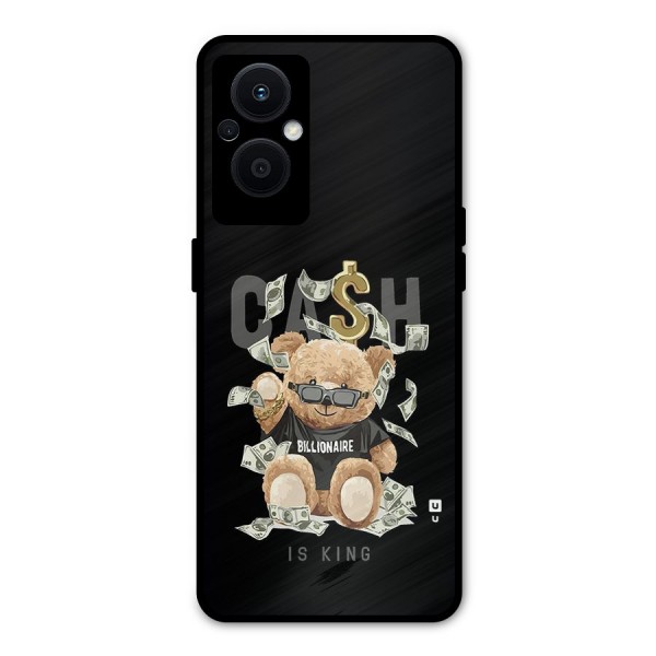 Billionaire Teddy Metal Back Case for Oppo F21s Pro 5G