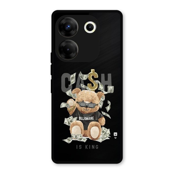 Billionaire Teddy Metal Back Case for Tecno Camon 20