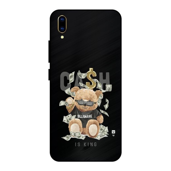 Billionaire Teddy Metal Back Case for Vivo V11 Pro