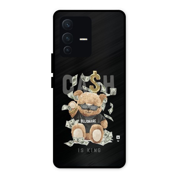 Billionaire Teddy Metal Back Case for Vivo V23 5G