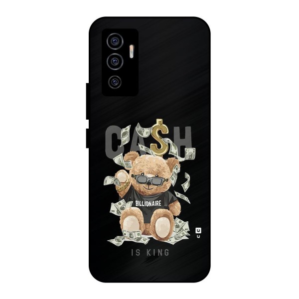 Billionaire Teddy Metal Back Case for Vivo V23e