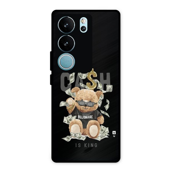 Billionaire Teddy Metal Back Case for Vivo V29