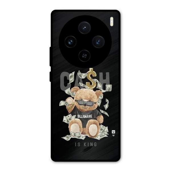 Billionaire Teddy Metal Back Case for Vivo X100