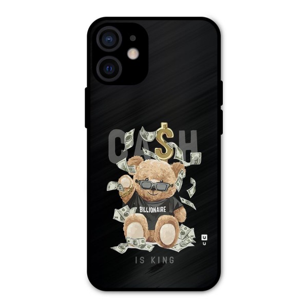 Billionaire Teddy Metal Back Case for iPhone 12 Mini