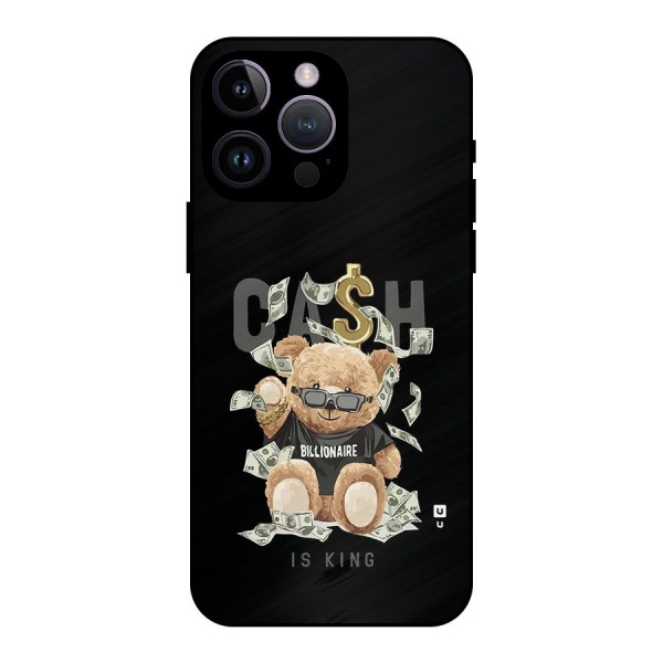 Billionaire Teddy Metal Back Case for iPhone 14 Pro Max