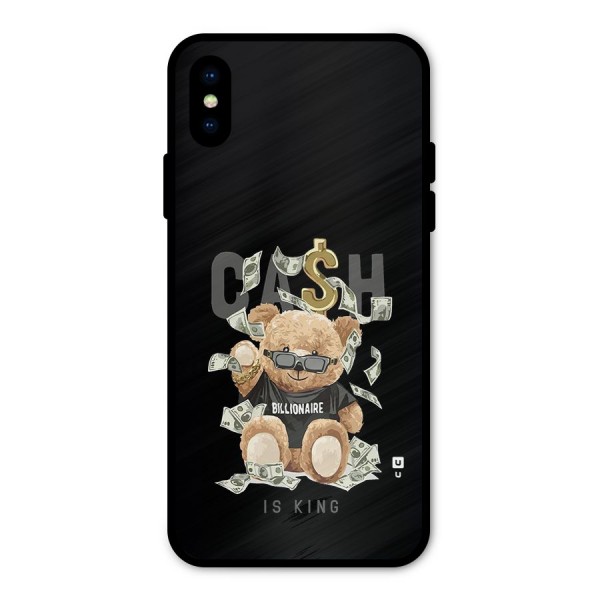 Billionaire Teddy Metal Back Case for iPhone XS