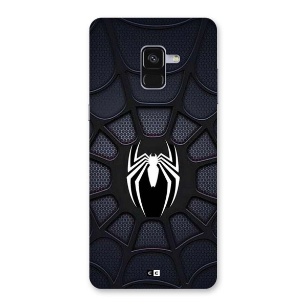 Black Web Back Case for Galaxy A8 Plus