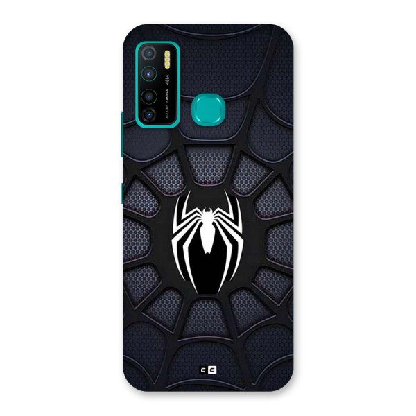 Black Web Back Case for Infinix Hot 9 Pro
