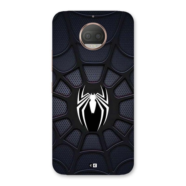Black Web Back Case for Moto G5s Plus