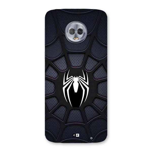 Black Web Back Case for Moto G6 Plus