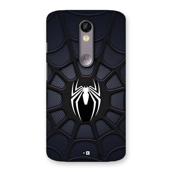 Black Web Back Case for Moto X Force