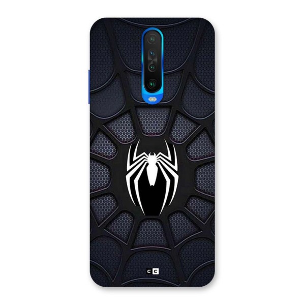Black Web Back Case for Poco X2