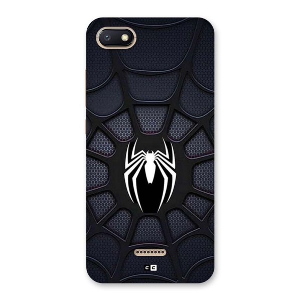 Black Web Back Case for Redmi 6A