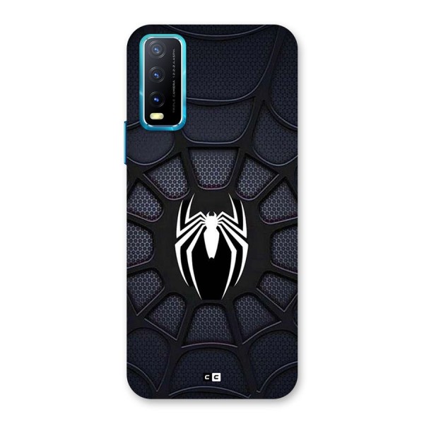 Black Web Back Case for Vivo Y20i