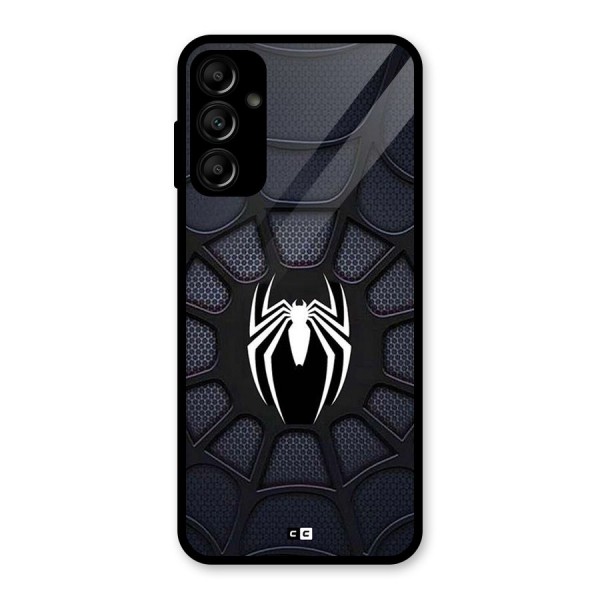 Black Web Glass Back Case for Galaxy A14 5G