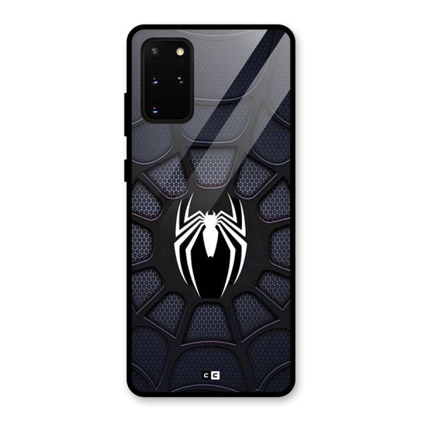 Black Web Glass Back Case for Galaxy S20 Plus