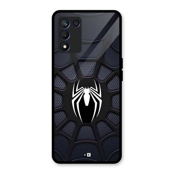Black Web Glass Back Case for Realme 9 5G Speed
