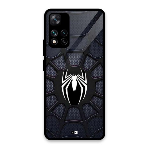 Black Web Glass Back Case for Xiaomi 11i 5G