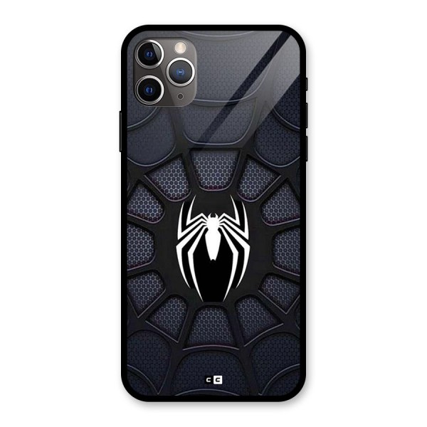 Black Web Glass Back Case for iPhone 11 Pro Max