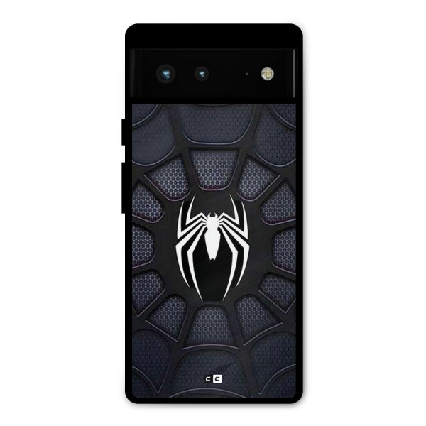 Black Web Metal Back Case for Google Pixel 6
