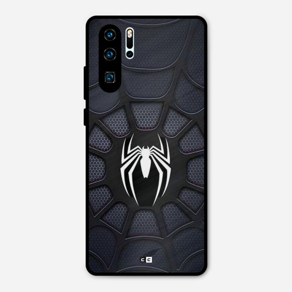 Black Web Metal Back Case for Huawei P30 Pro
