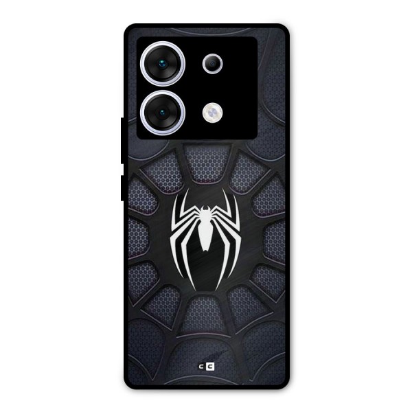 Black Web Metal Back Case for Infinix Zero 30 5G