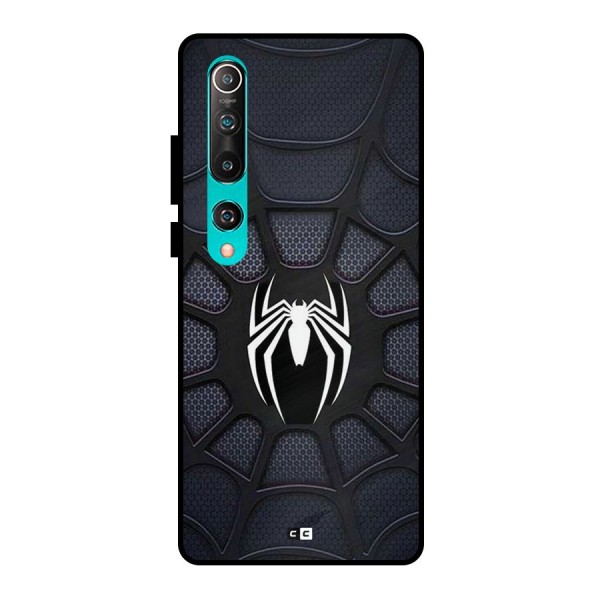Black Web Metal Back Case for Mi 10