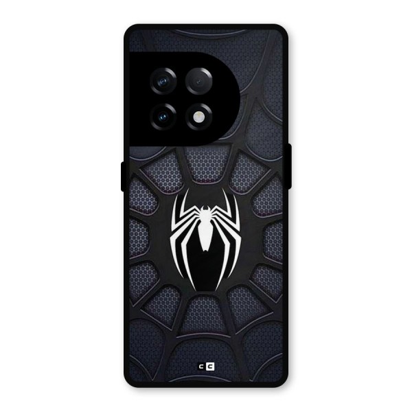 Black Web Metal Back Case for OnePlus 11R