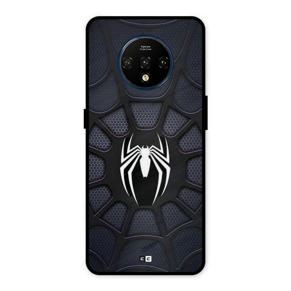 Black Web Metal Back Case for OnePlus 7T