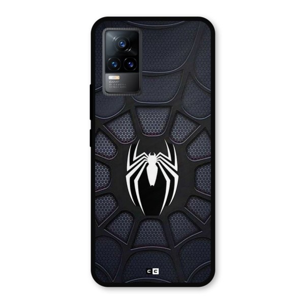 Black Web Metal Back Case for Vivo Y73