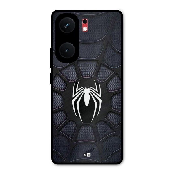 Black Web Metal Back Case for iQOO Neo 9 Pro