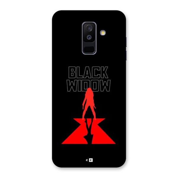 Black Widow Back Case for Galaxy A6 Plus