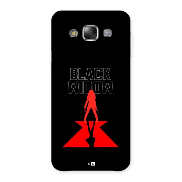Black Widow Back Case for Galaxy E7