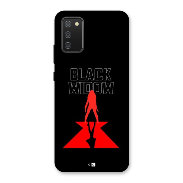 Black Widow Back Case for Galaxy M02s