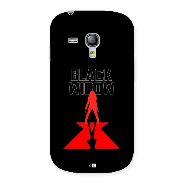 Black Widow Back Case for Galaxy S3 Mini