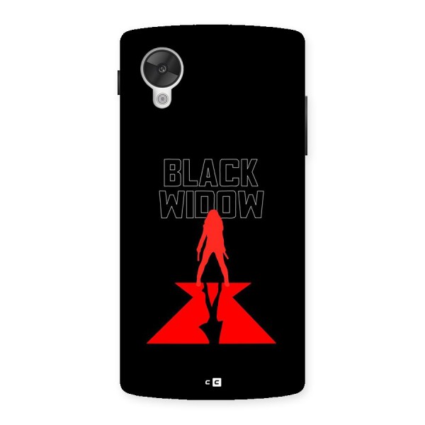 Black Widow Back Case for Google Nexus 5