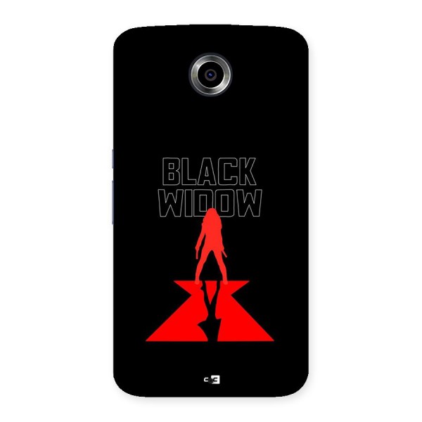 Black Widow Back Case for Google Nexus 6