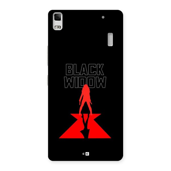 Black Widow Back Case for Lenovo K3 Note
