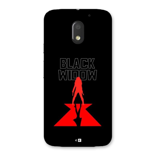 Black Widow Back Case for Moto E3 Power
