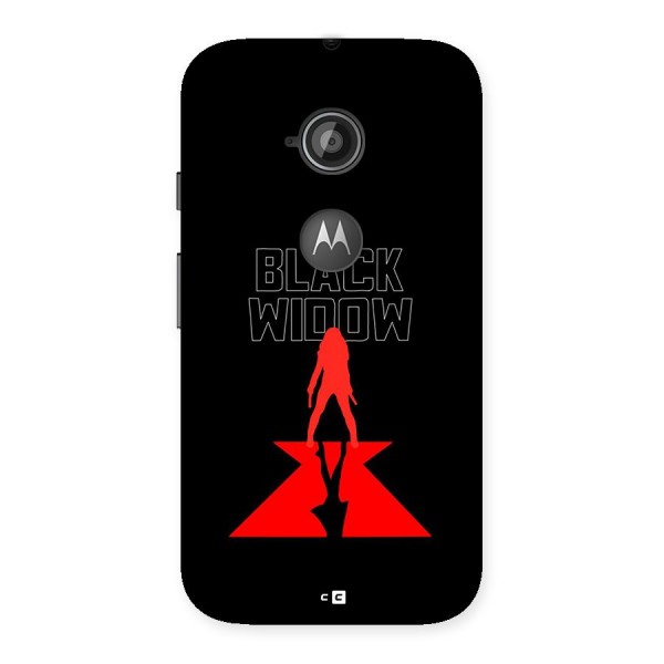 Black Widow Back Case for Moto E 2nd Gen