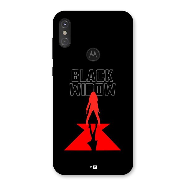 Black Widow Back Case for Motorola One Power