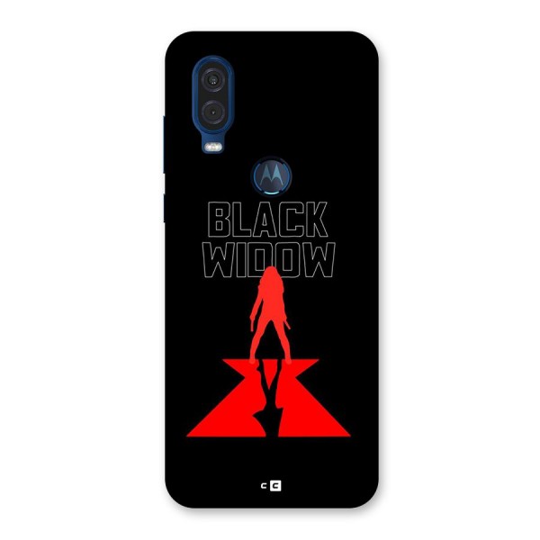 Black Widow Back Case for Motorola One Vision