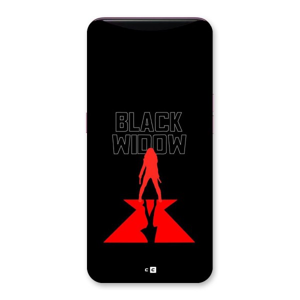 Black Widow Back Case for Oppo Find X