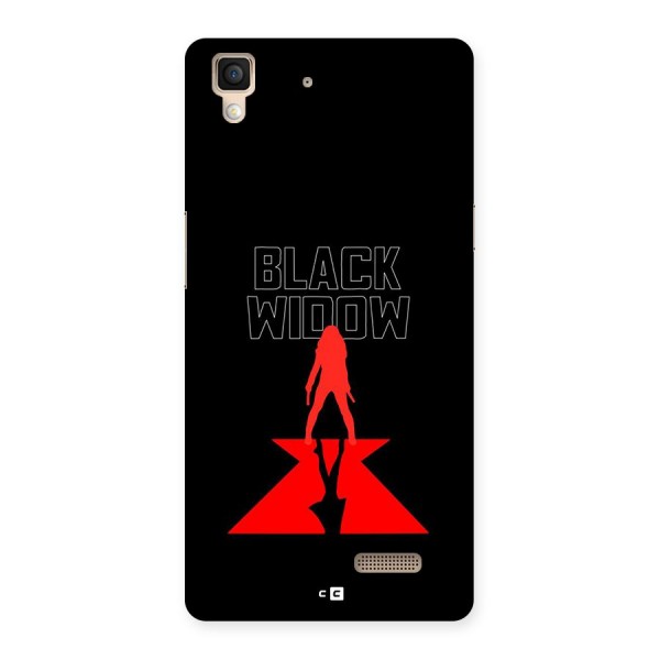Black Widow Back Case for Oppo R7