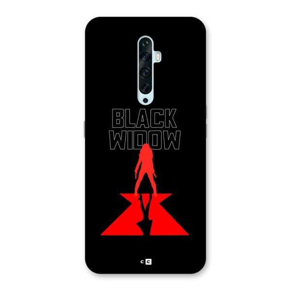 Black Widow Back Case for Oppo Reno2 F