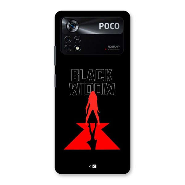 Black Widow Back Case for Poco X4 Pro 5G